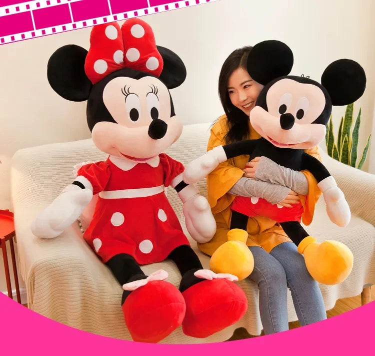 Pelúcia Disney – Mickey e Minnie Kawaii | Bonecos de Pelúcia Macios