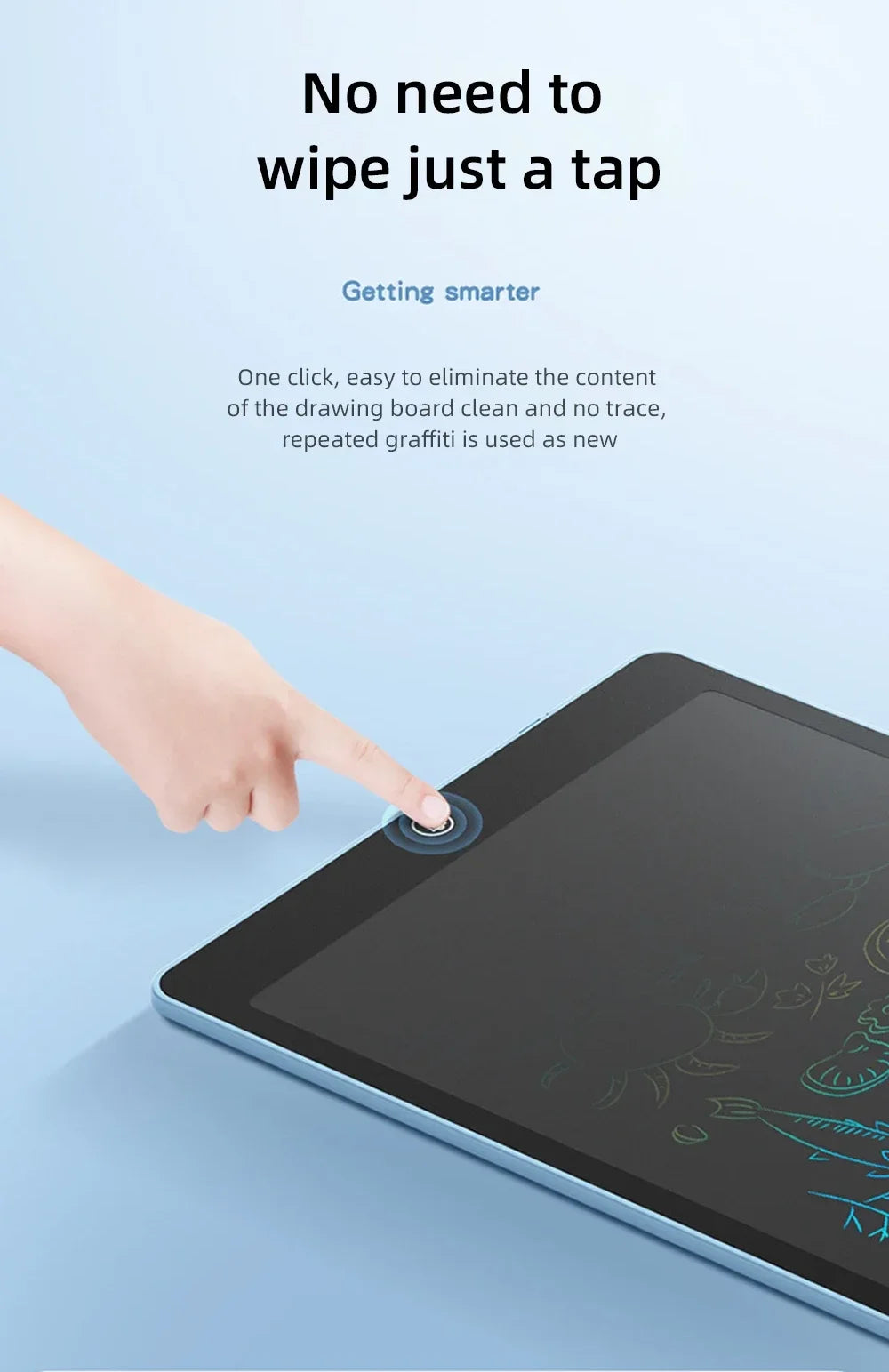 🖊️ Quadro de Desenho LCD 16” | Tablet Colorido Infantil para Desenho e Anotações