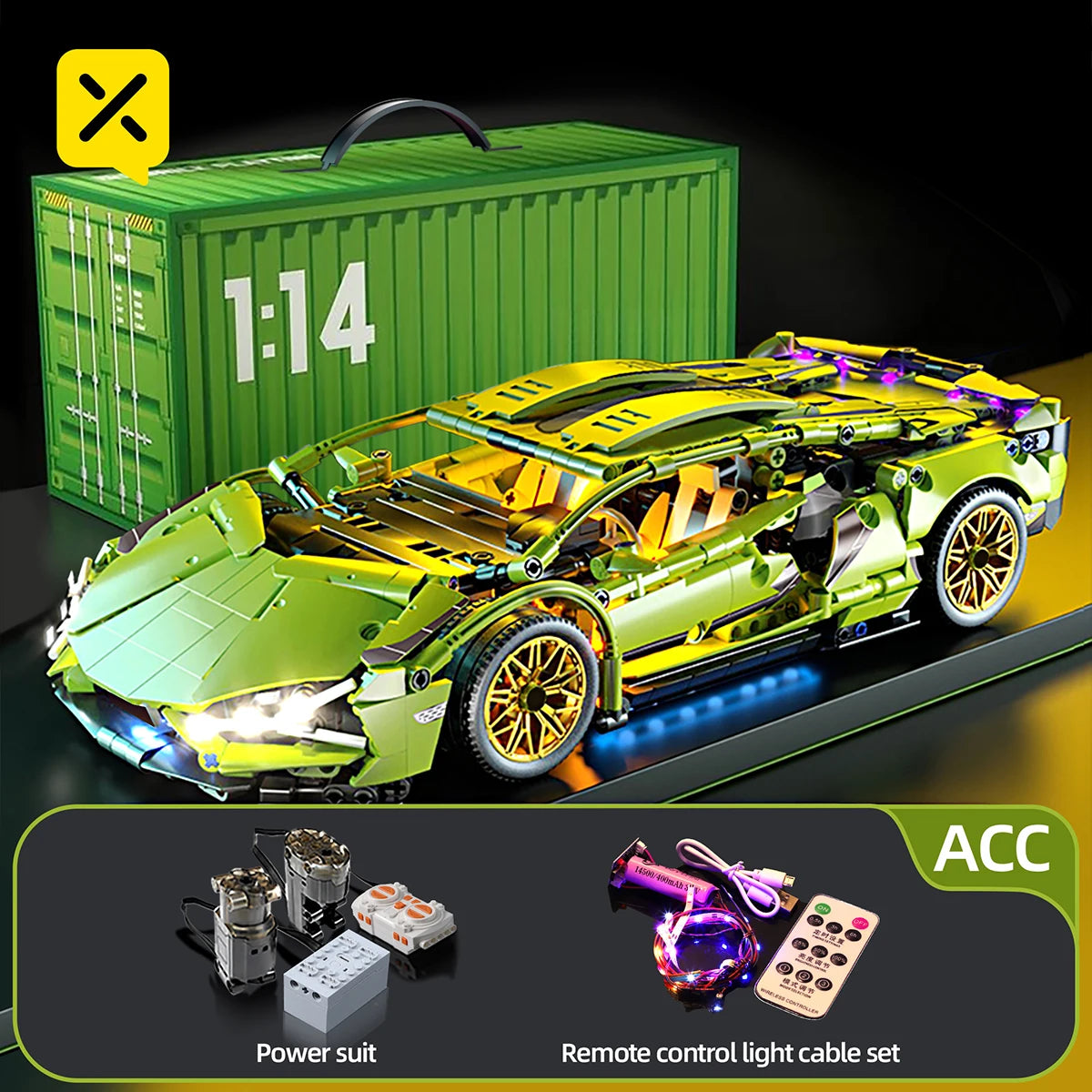 🏎️ Carro de Montar Blocos | Modelo Esportivo Técnico com Peças Mecânicas