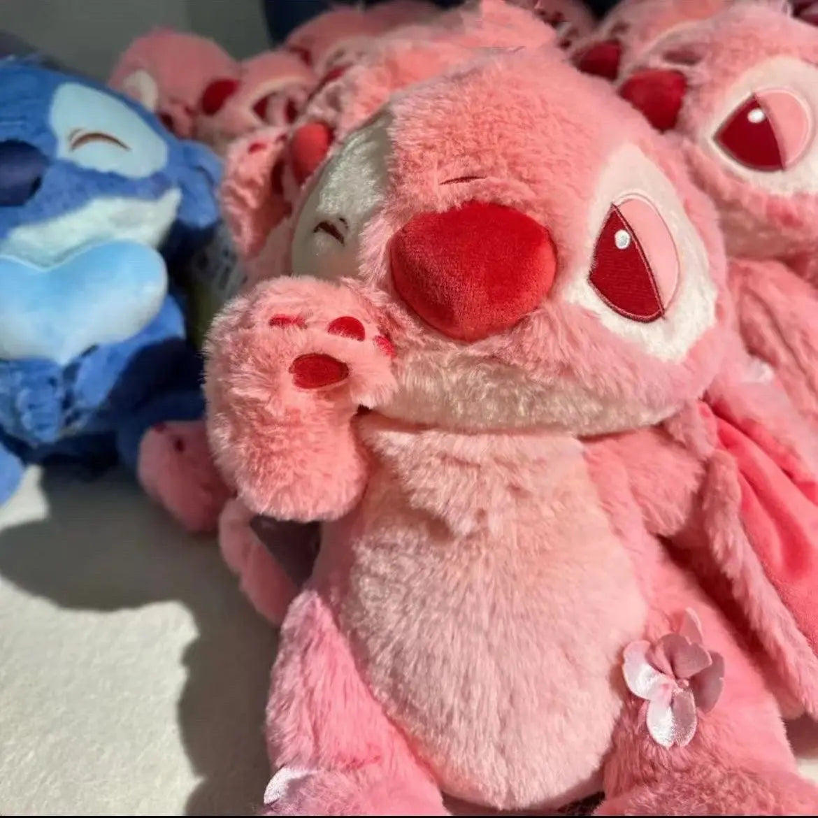 🌸 Pelúcia Stitch Rosa Sakura | Almofada Kawaii Macia – Disney Lilo & Stitch