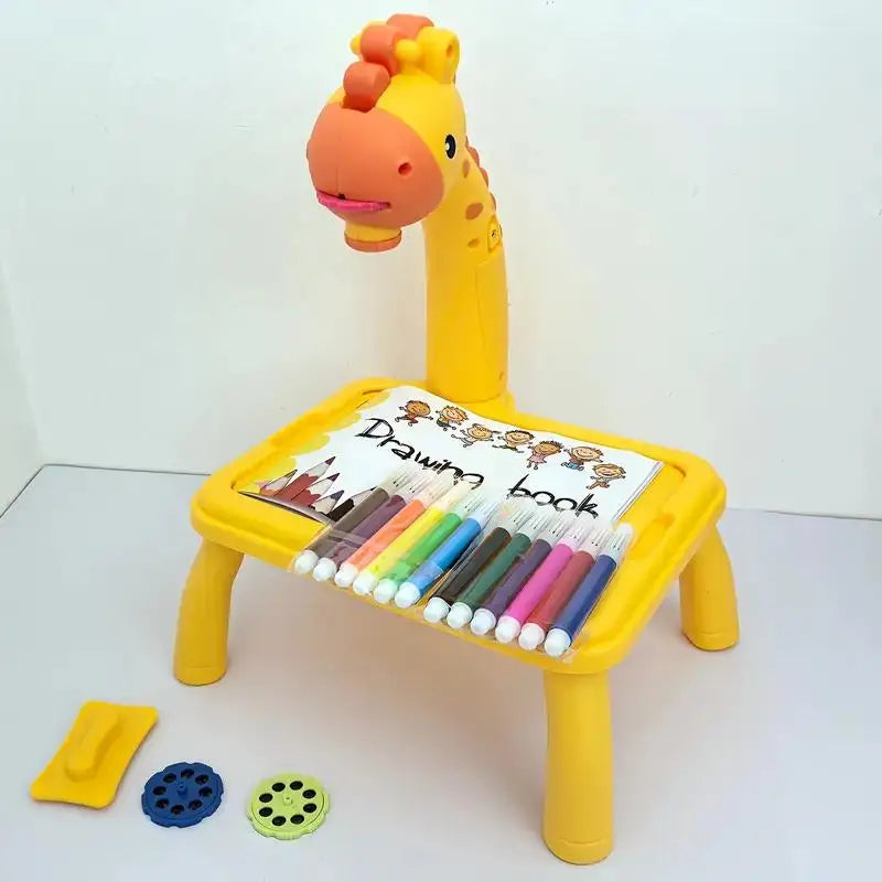 🎨 Projetor de Desenho Infantil | Brinquedo Educativo com Quadro de Escrita
