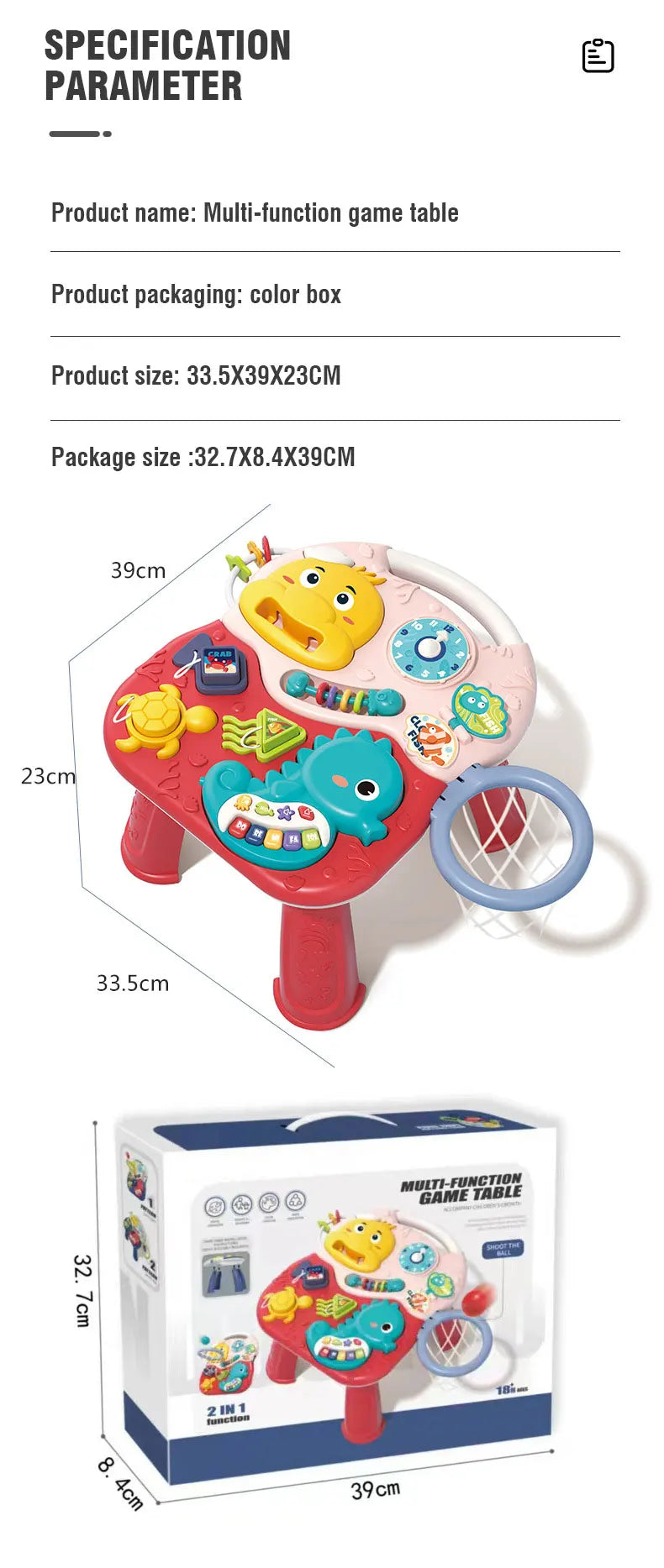 🎶 Mesa de Atividades Musical para Bebês | Brinquedo Educativo e Sensorial