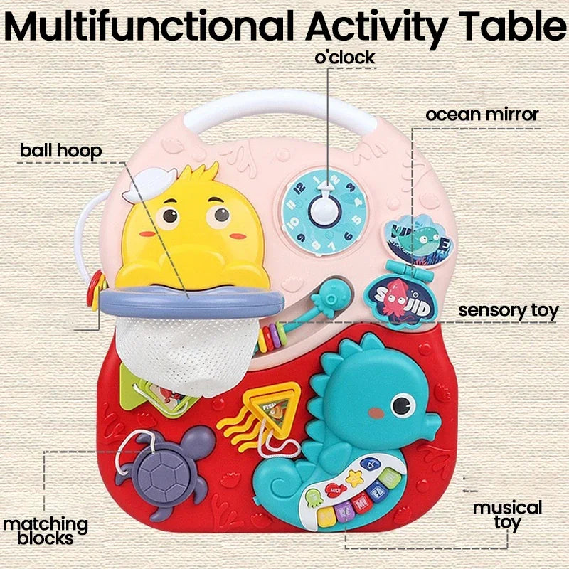 🎶 Mesa de Atividades Musical para Bebês | Brinquedo Educativo e Sensorial