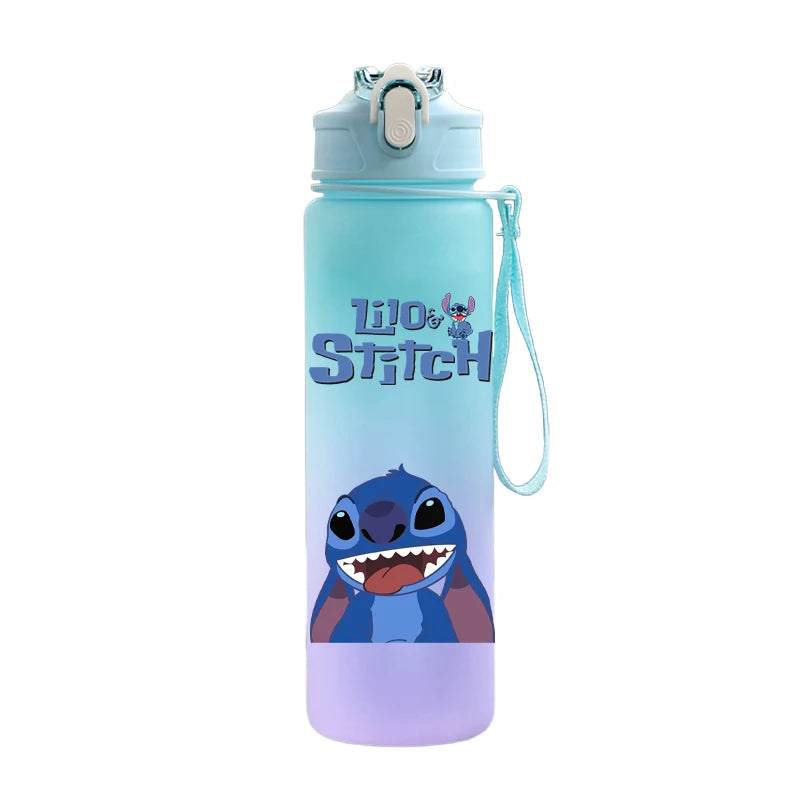 🌺 Garrafa Disney Stitch 750ml | Squeeze Infantil e Esportiva Portátil