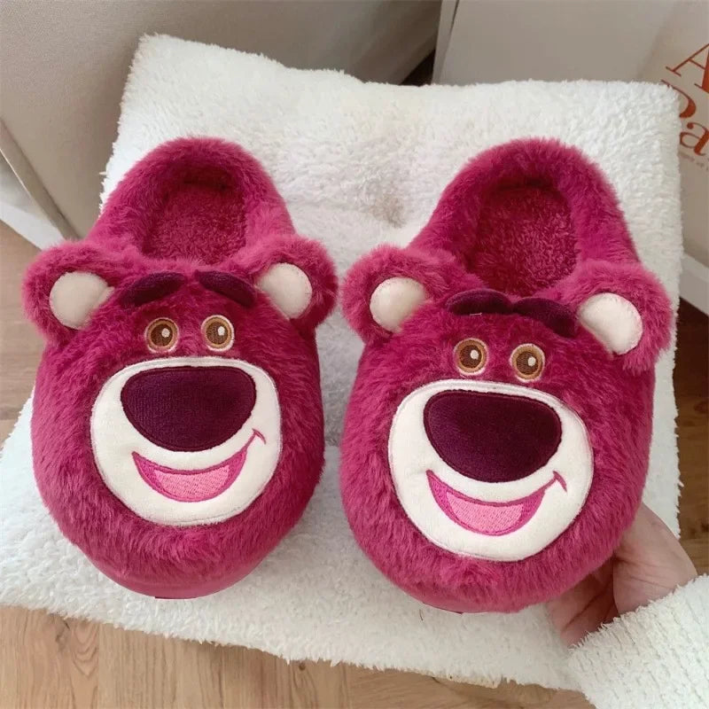 Pantufa de Algodão Lotso Disney – Unissex, Macio, Antiderrapante e Aconchegante