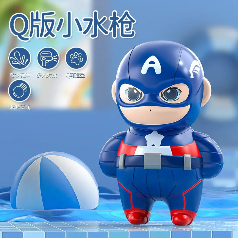 🦸 Pistola de Água Infantil Marvel | Brinquedo Divertido de Super-Heróis para Praia e Banho
