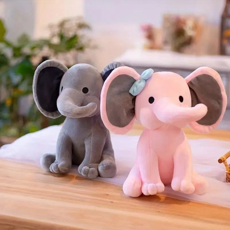 🐘 Pelúcia Elefante Cinza  | Travesseiro de Pelúcia Fofo e Decorativo