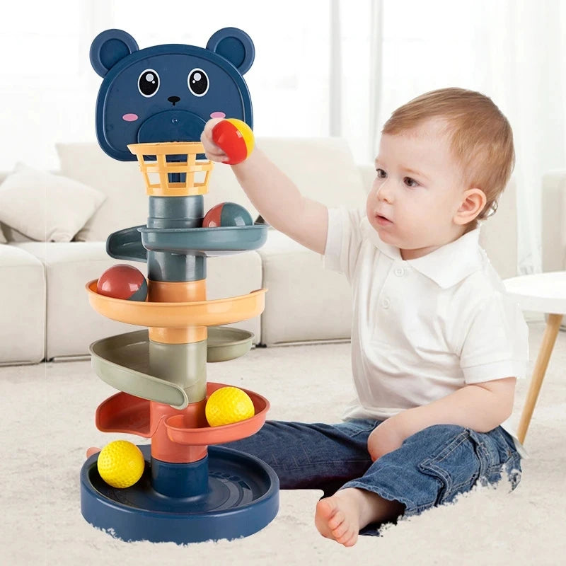 🎡 Torre de Bolinhas Montessori | Brinquedo Educativo de Coordenação e Habilidade