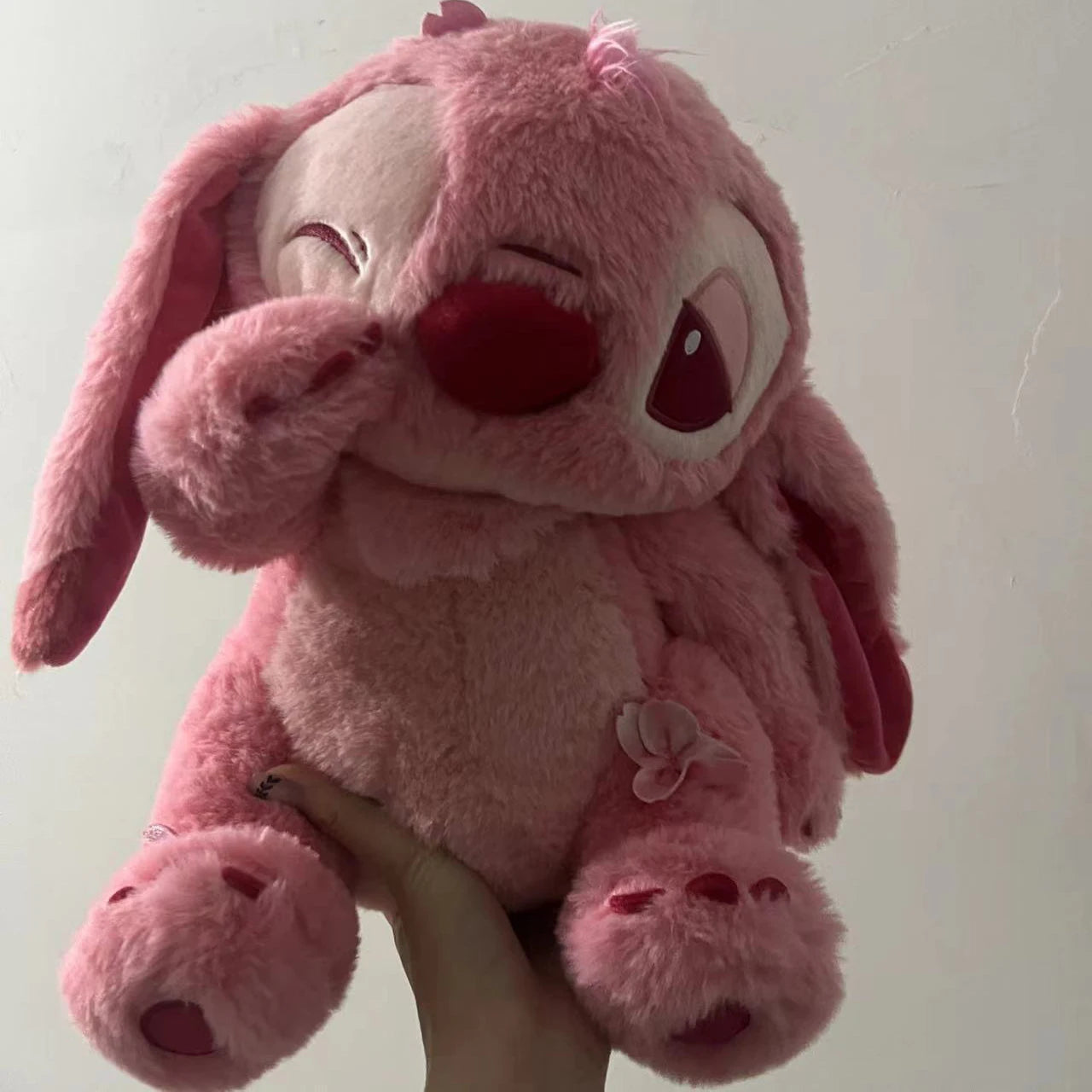 🌸 Pelúcia Stitch Rosa Sakura | Almofada Kawaii Macia – Disney Lilo & Stitch
