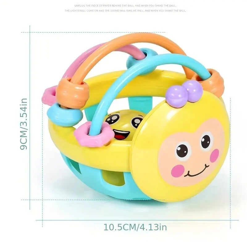 🔔 Bola Chocalho de Bebê | Brinquedo Educativo 0–12 Meses