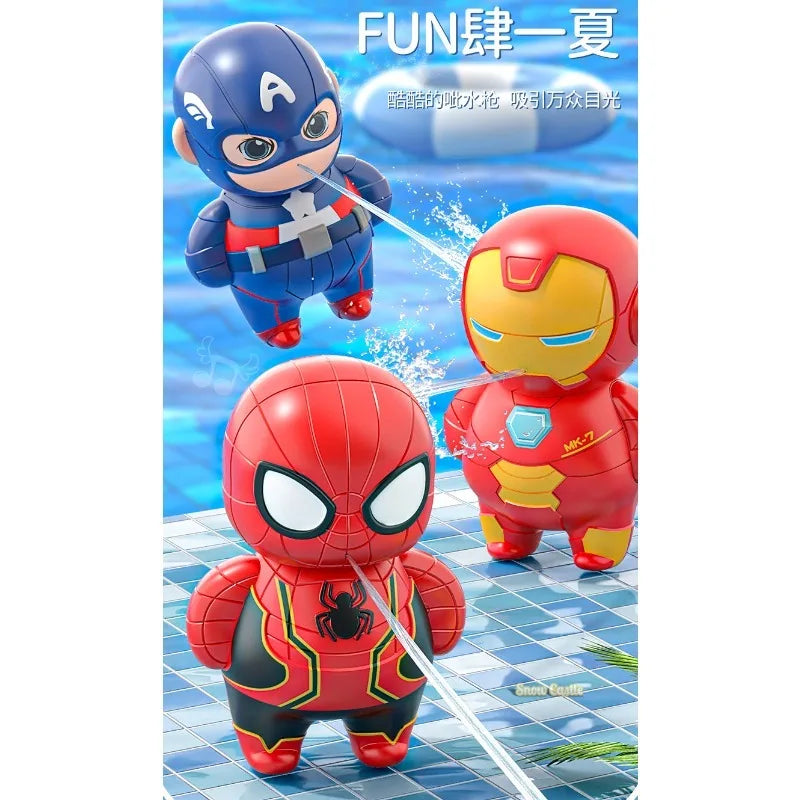 🦸 Pistola de Água Infantil Marvel | Brinquedo Divertido de Super-Heróis para Praia e Banho