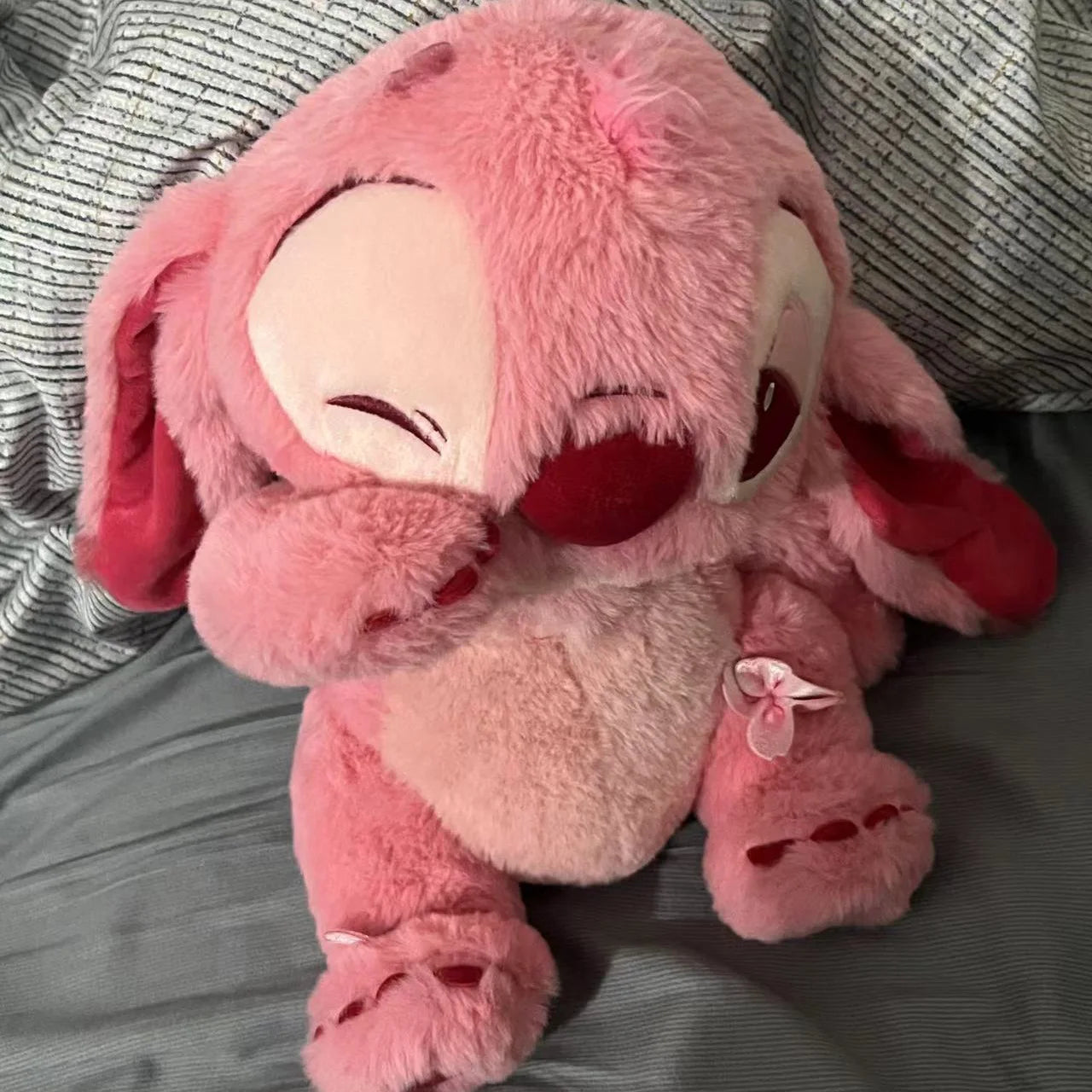 🌸 Pelúcia Stitch Rosa Sakura | Almofada Kawaii Macia – Disney Lilo & Stitch