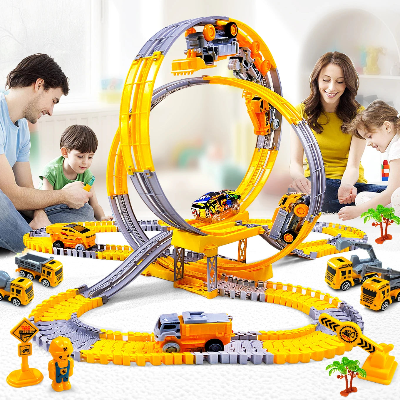 🚂 Brinquedo de Trilha com Carros e Trem Elétrico | Pista Educativa Infantil