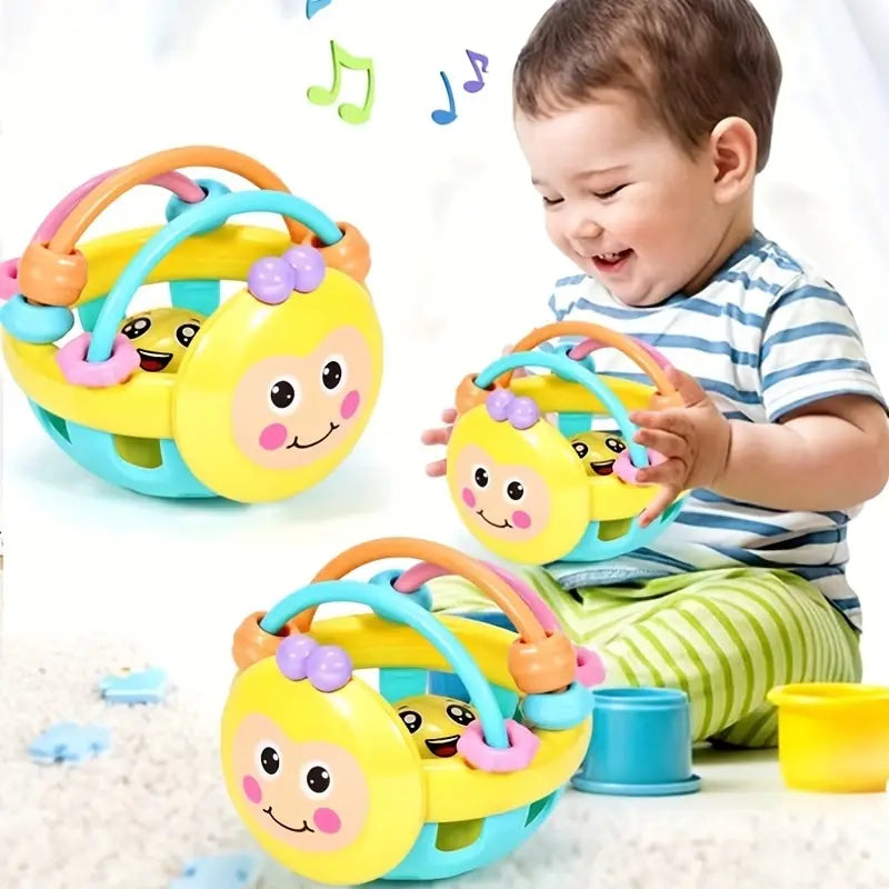 🔔 Bola Chocalho de Bebê | Brinquedo Educativo 0–12 Meses