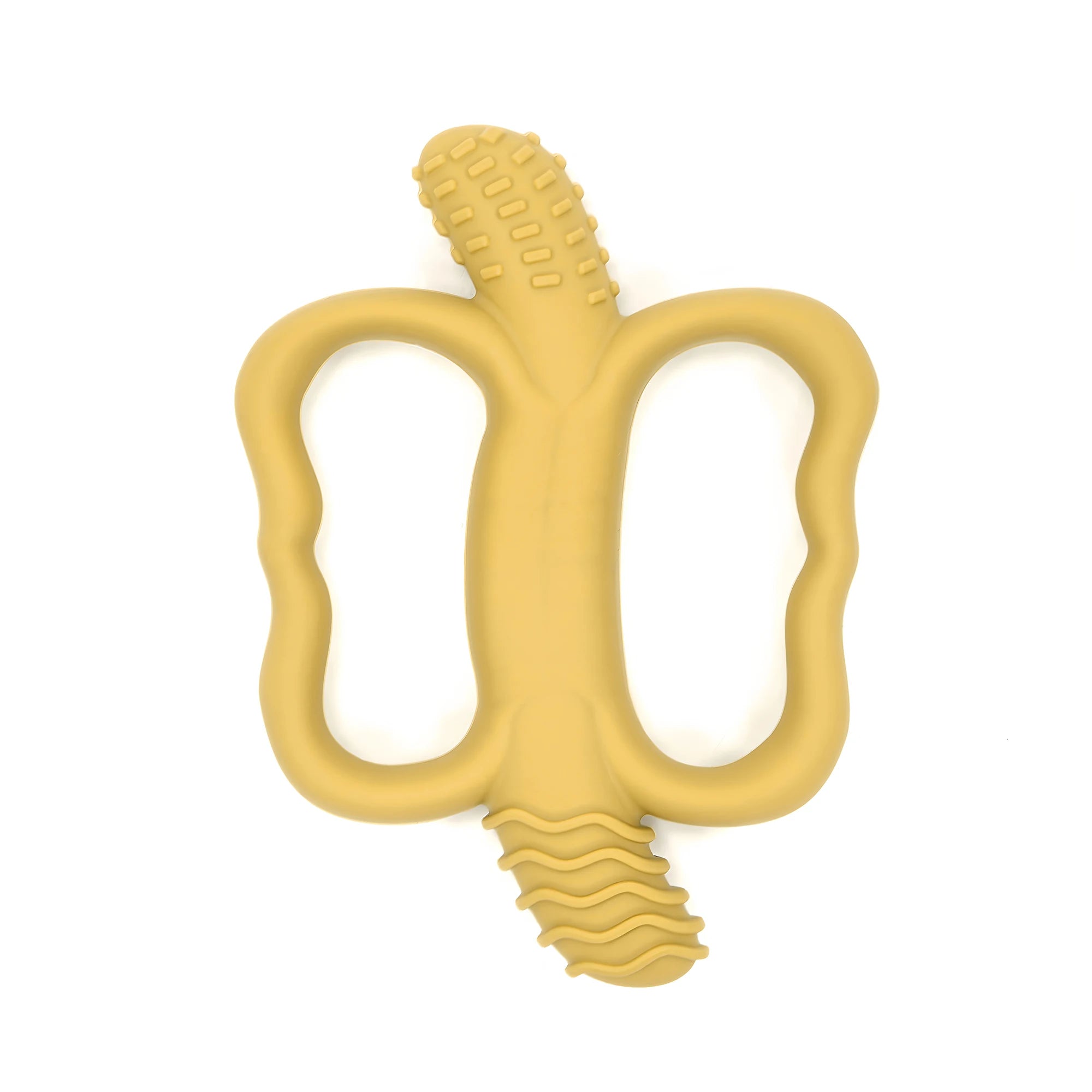 Mordedor de Banana Massageadora 🍌 | Mordedor de Silicone para Bebês 3m+ | Alívio da Dentição e Estímulo Sensorial