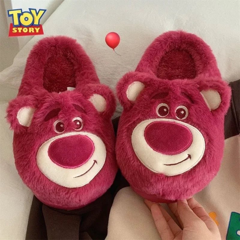 Pantufa de Algodão Lotso Disney – Unissex, Macio, Antiderrapante e Aconchegante