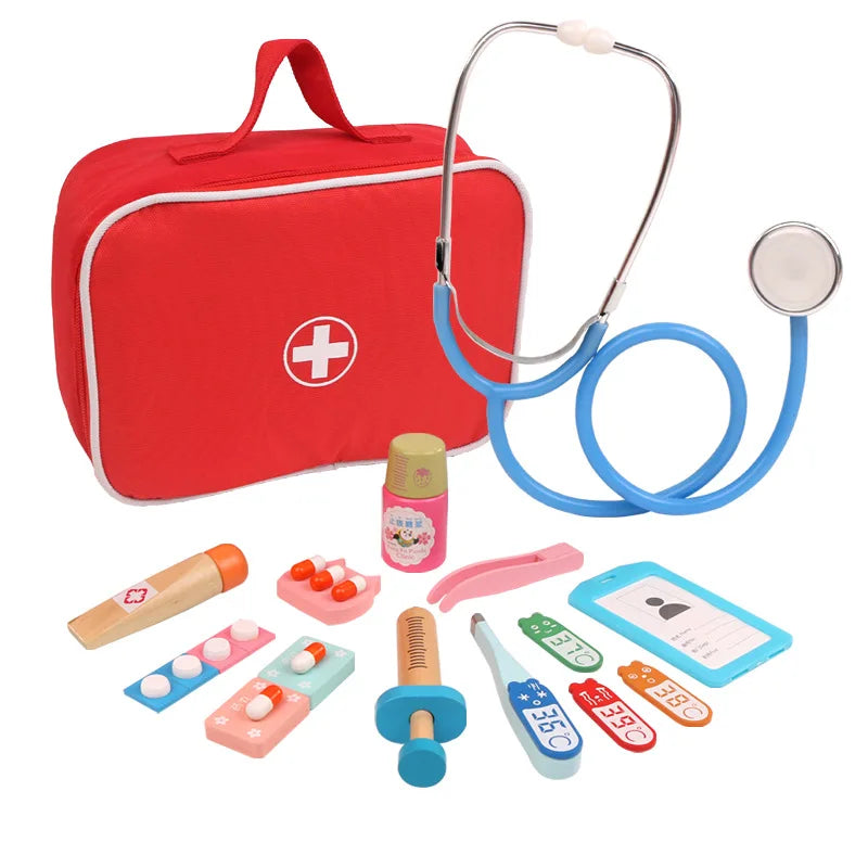 Brinquedo de Médico e Dentista em Madeira – Jogo Educativo Infantil