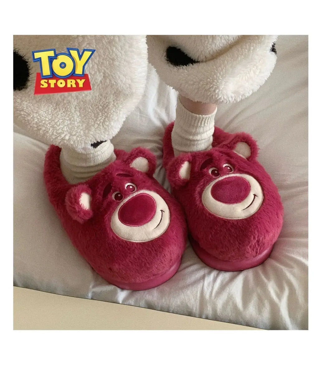 Pantufa de Algodão Lotso Disney – Unissex, Macio, Antiderrapante e Aconchegante
