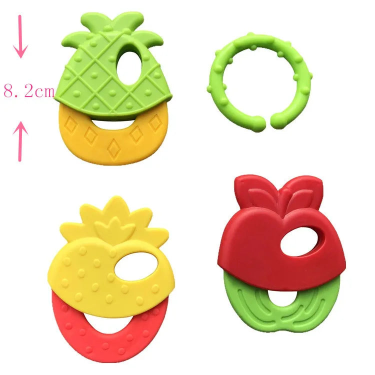 Mordedor de Silicone em Formato de Fruta 🍓