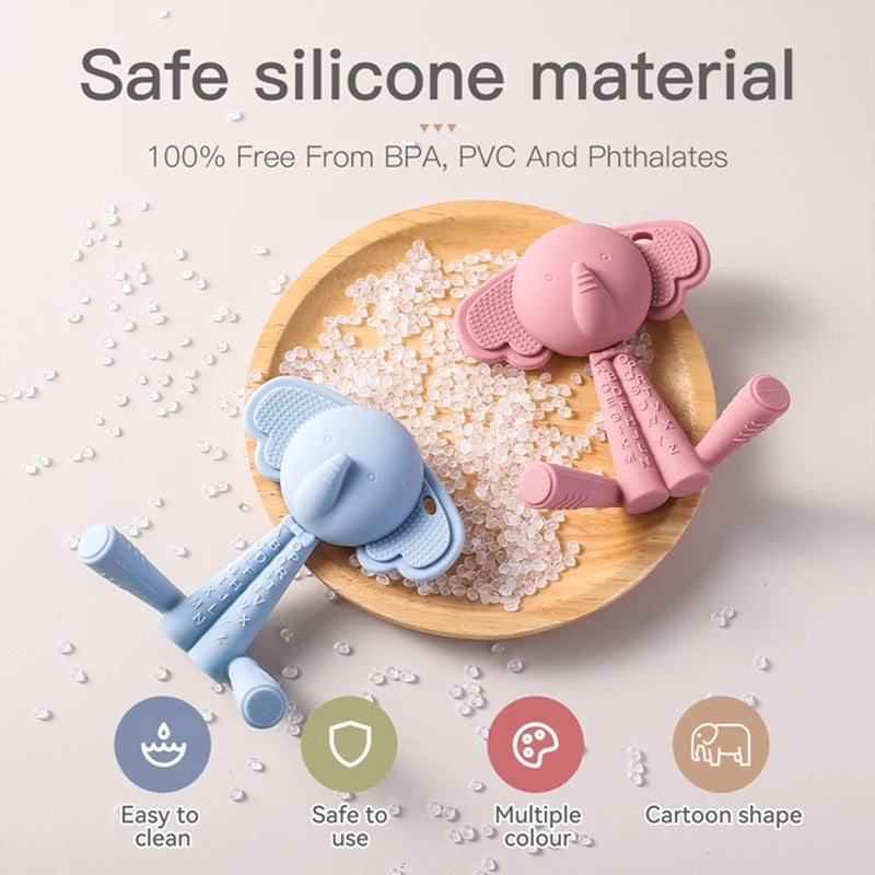 Mordedor de Silicone em Formato de Animal 🍼