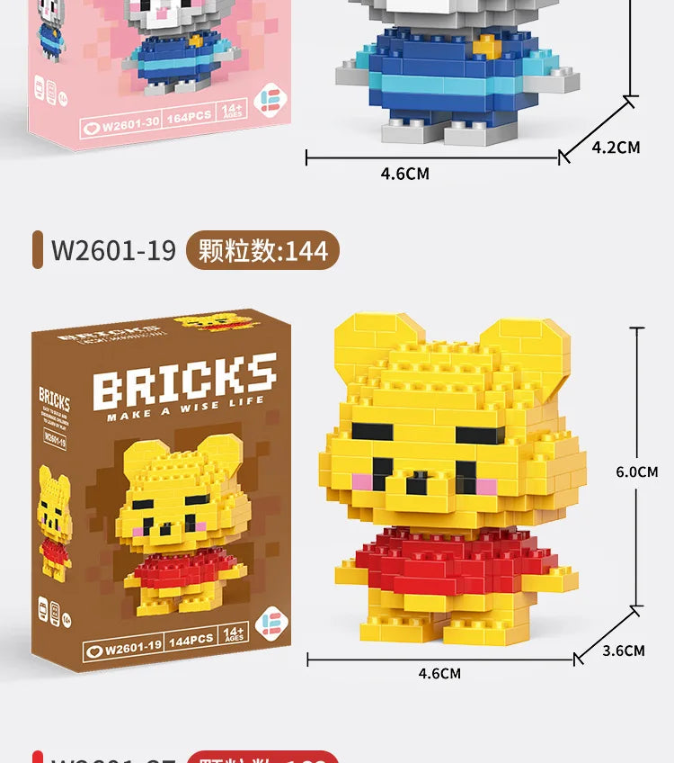Blocos de Montar Ursinho Pooh – Personagens Disney