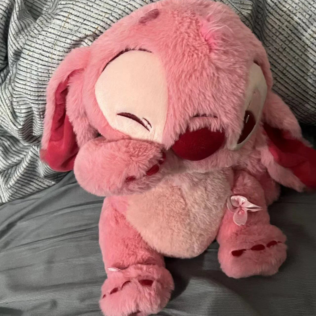 🌸 Pelúcia Stitch Rosa Sakura | Almofada Kawaii Macia – Disney Lilo & Stitch