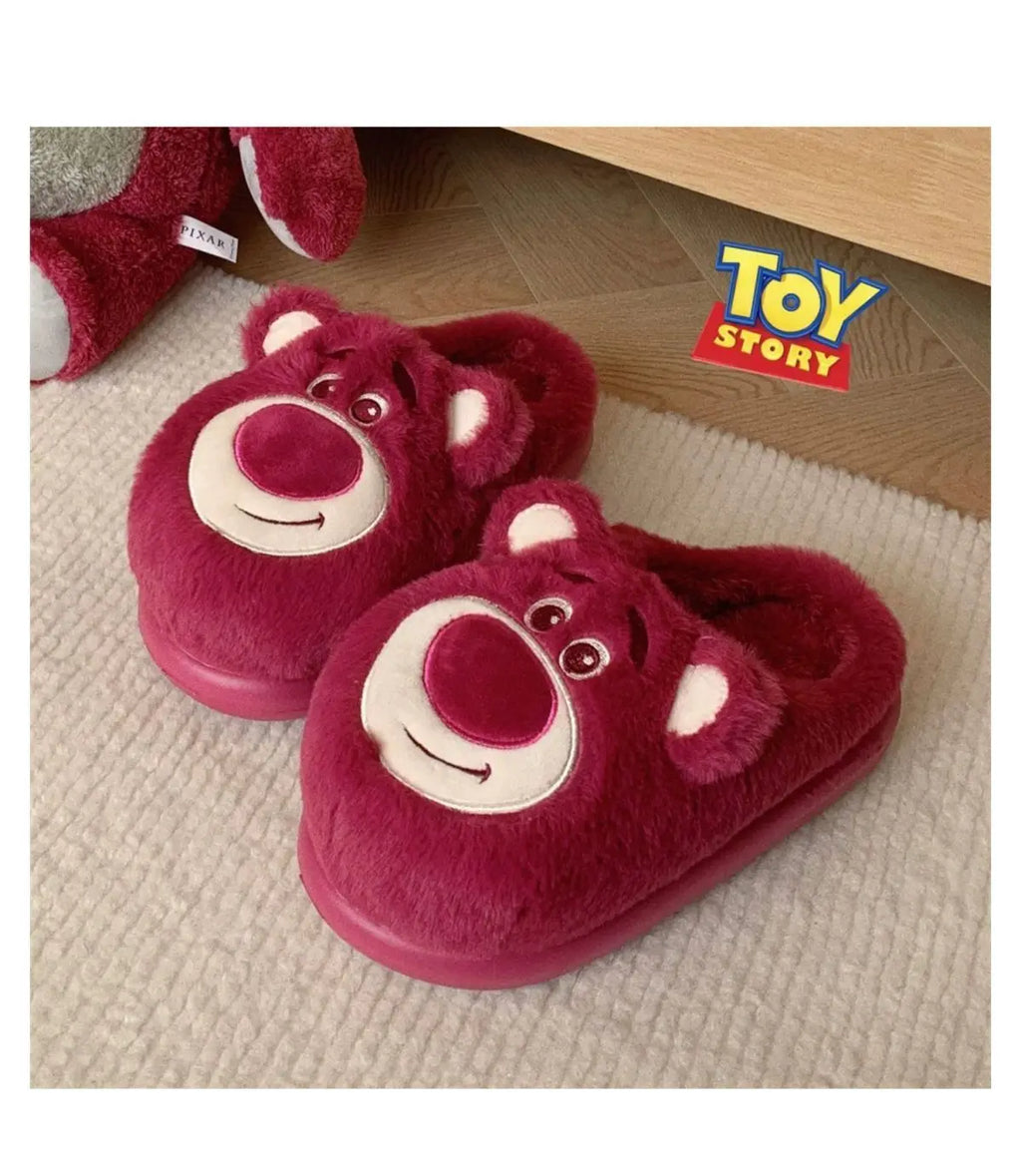 Pantufa de Algodão Lotso Disney – Unissex, Macio, Antiderrapante e Aconchegante