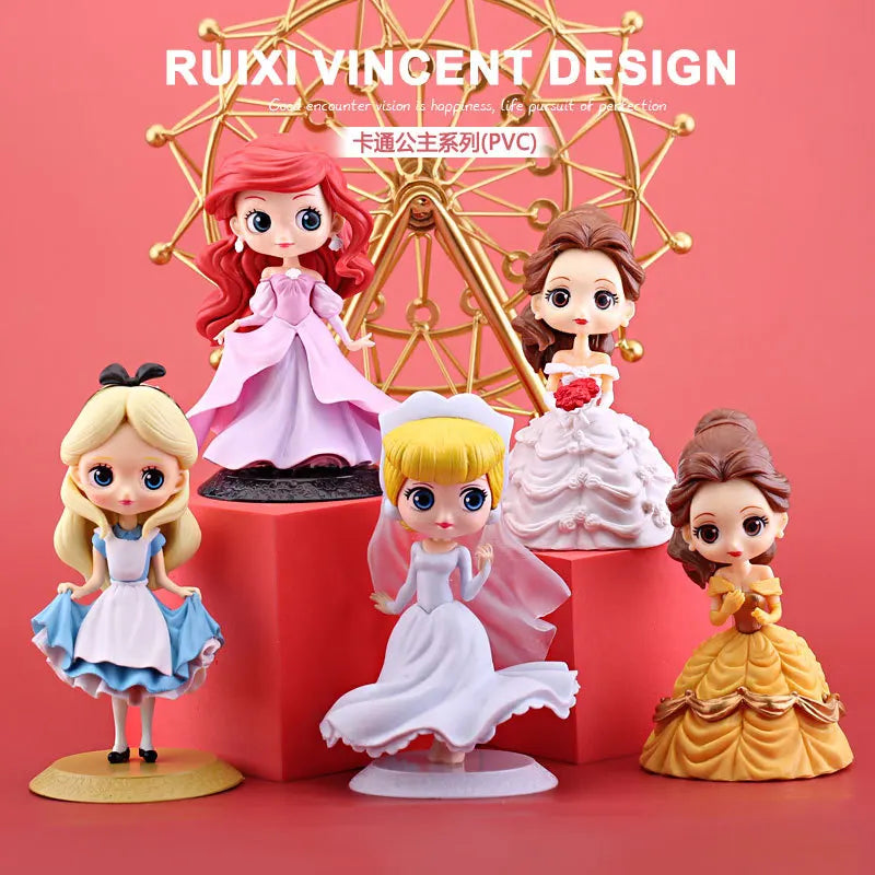 Bonecas Princesas Disney – Belle, Ariel, Branca de Neve, Cinderela, Rapunzel