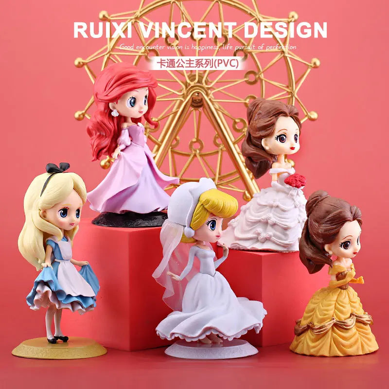 Bonecas Princesas Disney – Belle, Ariel, Branca de Neve, Cinderela, Rapunzel