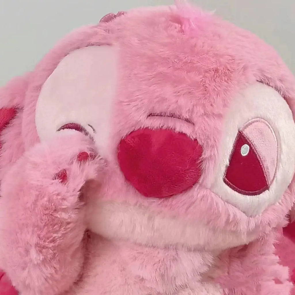 🌸 Pelúcia Stitch Rosa Sakura | Almofada Kawaii Macia – Disney Lilo & Stitch