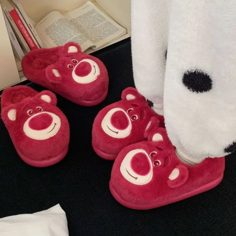 Pantufa de Algodão Lotso Disney – Unissex, Macio, Antiderrapante e Aconchegante
