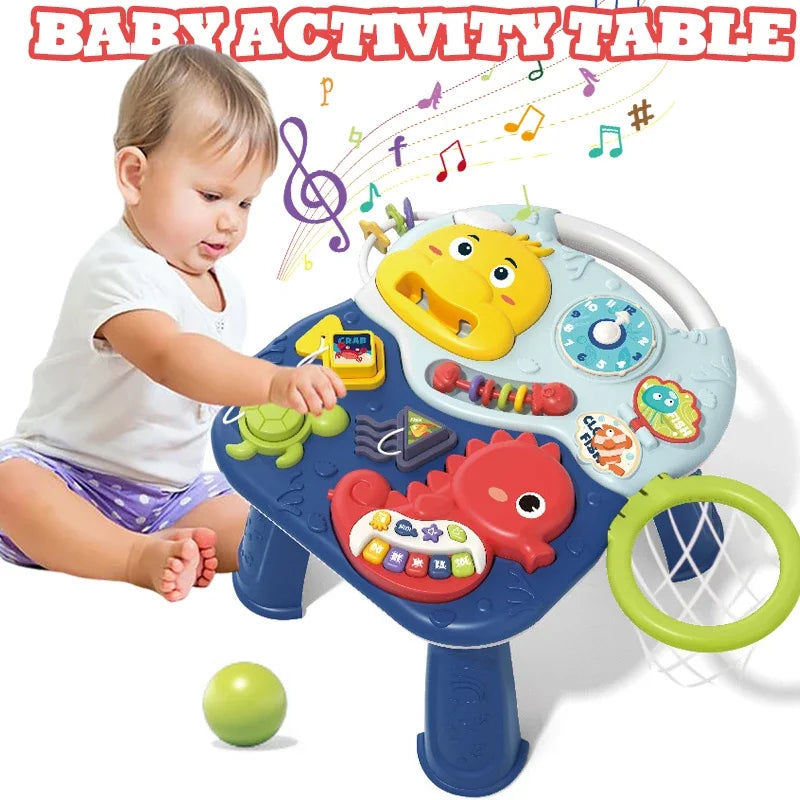 🎶 Mesa de Atividades Musical para Bebês | Brinquedo Educativo e Sensorial