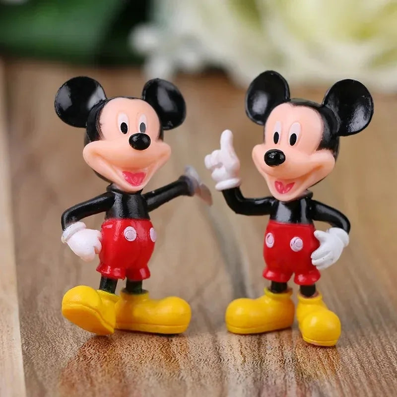 Conjunto com 6 Figuras Mickey e Minnie – Bonecos em PVC