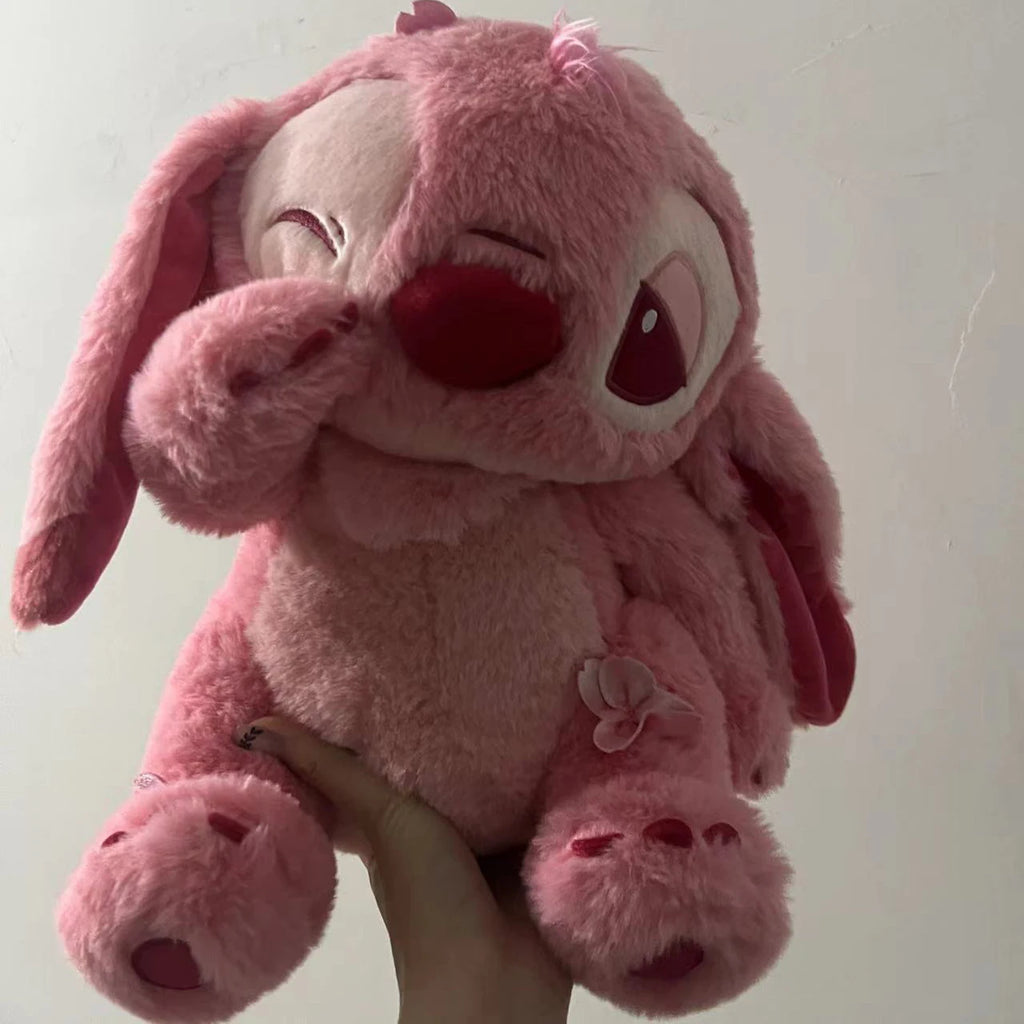 🌸 Pelúcia Stitch Rosa Sakura | Almofada Kawaii Macia – Disney Lilo & Stitch