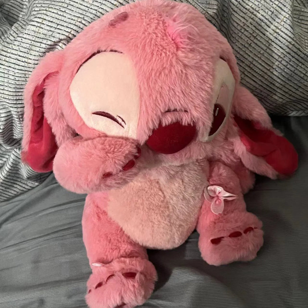 🌸 Pelúcia Stitch Rosa Sakura | Almofada Kawaii Macia – Disney Lilo & Stitch