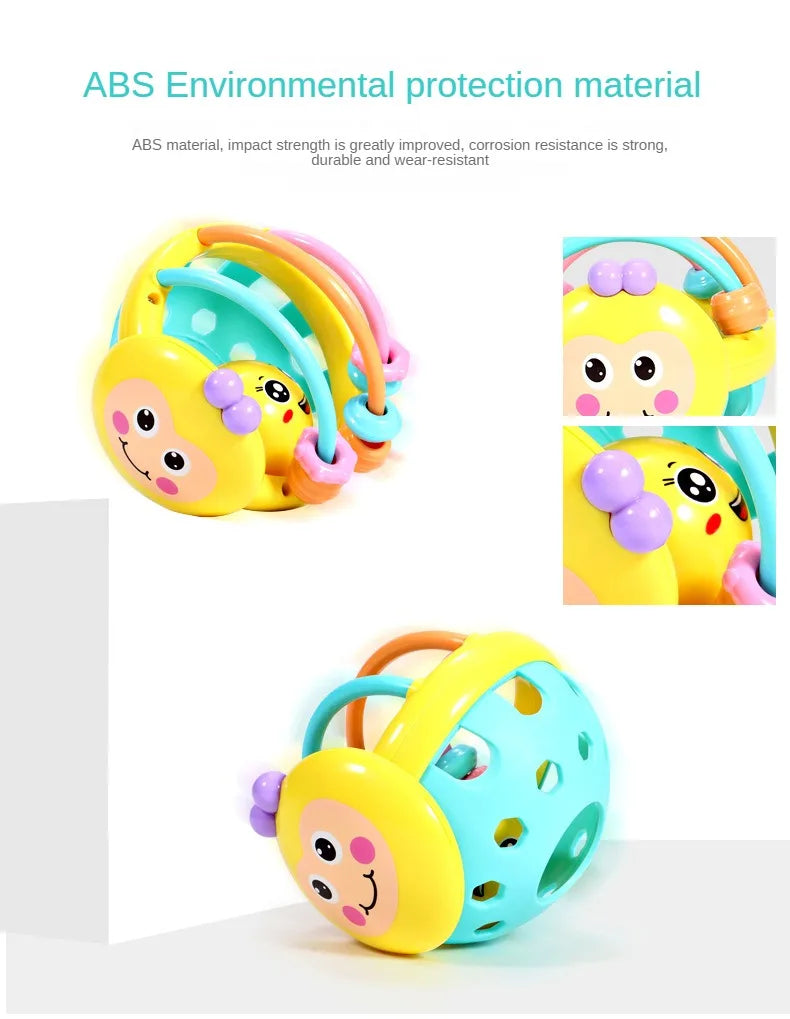 🔔 Bola Chocalho de Bebê | Brinquedo Educativo 0–12 Meses