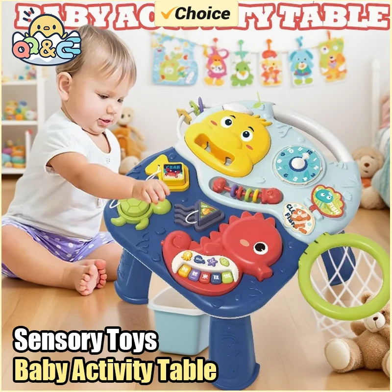 🎶 Mesa de Atividades Musical para Bebês | Brinquedo Educativo e Sensorial