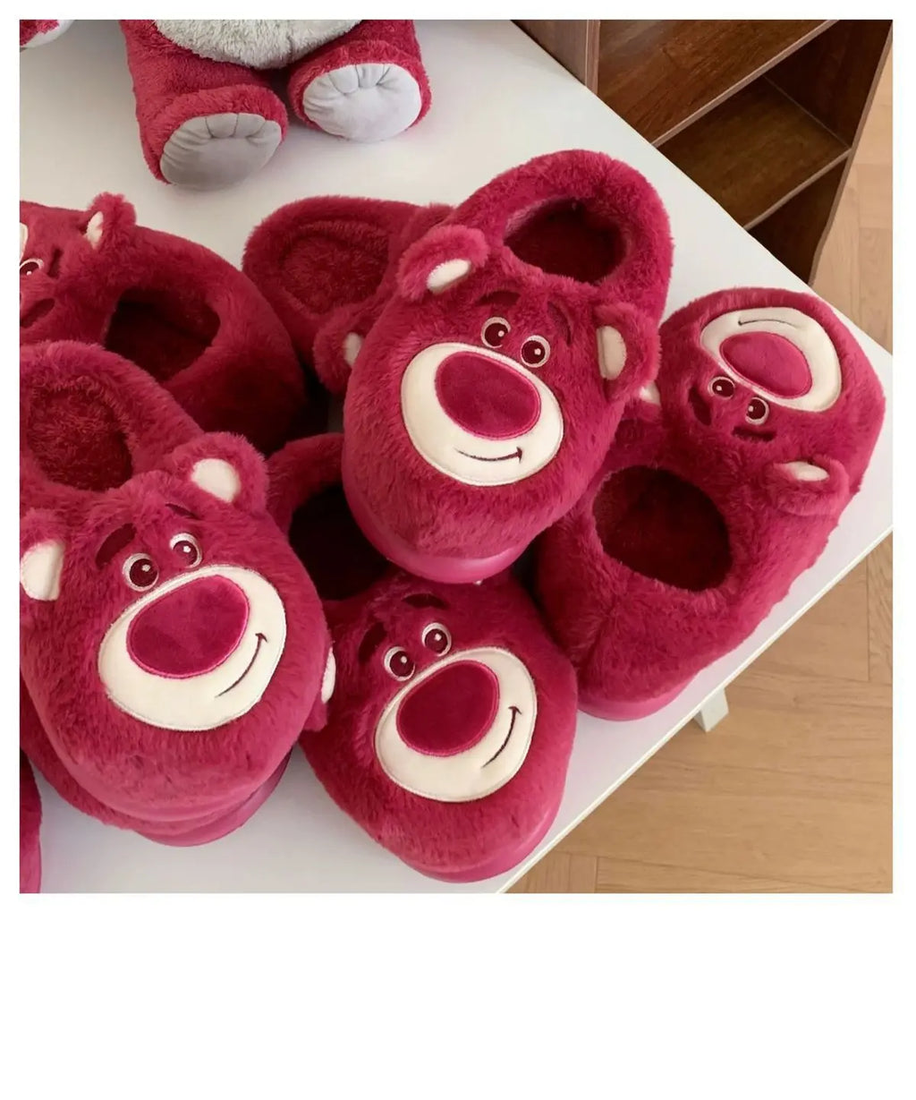 Pantufa de Algodão Lotso Disney – Unissex, Macio, Antiderrapante e Aconchegante